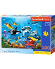 Puzzle Castorland de 200 piese - Lumea tropicala subacvatica