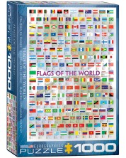 Puzzle Eurographics de 1000 piese - Steagurile lumii