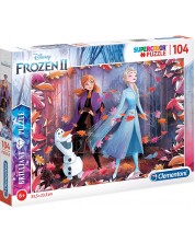 Puzzle holografic Clementoni de 104 piese - SuperColor Disney Frozen 2 - Ozone.ro Puzzle holografic Clementoni de 104 piese - SuperColor Disney Frozen 2