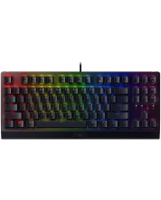 Tastatură mecanică Razer - BlackWidow V3 Tenkeyless, Green, RGB, neagră - imagine 1