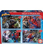 Puzzle Educa 4 in 1 - Spiderman -1