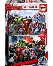 Puzzle Educa din 2 x 100 piese - Avengers