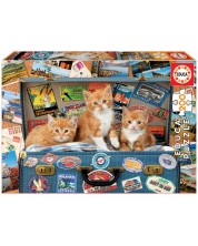 Puzzle Educa de 200 piese - Travelling Kittens