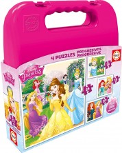 Puzzle in cutie  Educa 4 in 1 - Disney Princess -1