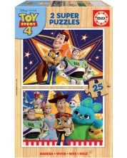 Puzzle Educa din 2 x 25 piese - Toy Story 4