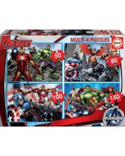 Puzzle Educa 4 in 1 - Avengers -1