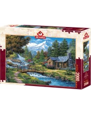 Puzzle Art Puzzle de 2000 piese - Two Cascades