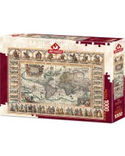 Puzzle Art Puzzle din 1000 de piese - Ancient World Map -1