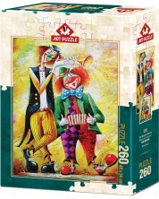 Puzzle Art Puzzle din 260 de piese - The Musician Clowns -1
