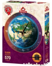 Puzzle-ceas Art Puzzle de 570 piese - Clock The Time For The World