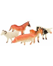 Set figurine Тoi Toys Animal World - Deluxe, Animale de casa, 5 bucati