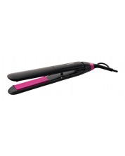 Placă de îndreptat părul Philips Essential - BHS375/00, neagră/roz