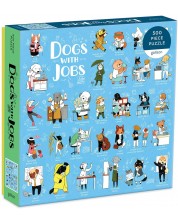 Puzzle Galison din 500 de piese - Dogs With Jobs -1