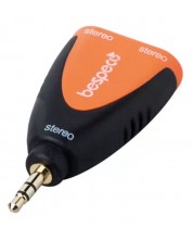 Adaptor Bespeco - SLAD225, 3,5 mm - 3,5 mm, negru/portocaliu