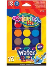 Acuarele  Colorino Kids - Jumbo, 18 culori -1