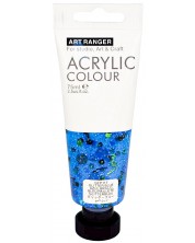 Vopsea acrilică Art Ranger - Sclipici albastru, 75 ml