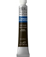 Vopsea de acuarelă Winsor & Newton Cotman - negru, 8 ml