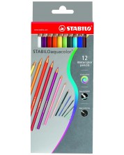 Creioane acuarela Stabilo Aquacolor – 12 culori