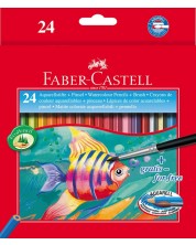 Creioane acuarela Faber-Castell Grip - 24 culori -1