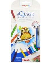 Creioane acuarele Pentel Aquarell CB9-12/FRH-SET1 - 12 culori