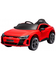 Mașinuță electrică Chipolino - Audi e-Tron, cu scaun din piele, roșu -1