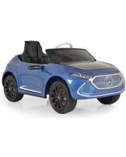 Mașinuță electrică pentru copii Moni - Mercedes-Benz EQA, albastru metalic -1
