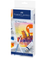 Faber-Castell - Acuarelă Creative Studio, 12 culori, 9 ml