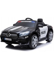Mașinuță electrică KikkaBoo - Licențiat Mercedes Benz SL500 Police, negru -1
