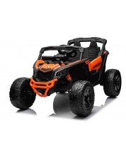 Buggy electric pentru copii KikkaBoo – Licensed Can Am Maverick UTV, portocaliu - imagine 1