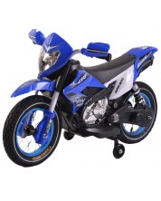 Motocicleta electrică pentru copii Moni - Super Moto, FB-6186, albastra -1