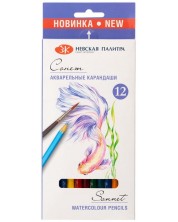 Creioane acuarela Nevskaya Palette Sonnet - 12 culori
