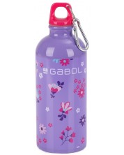 Sticlă de apă din aluminiu Gabol Violet - 600 ml -1