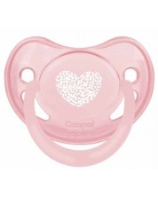 Suzetă anatomică Canpol - Pastelove, 6-18 luni, roz -1