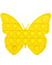 Jucarie antistres Poppit fidget - Fluture, galben -1