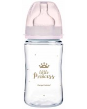 Biberon anticolici Canpol Easy Start - Royal Baby, roz, 240 ml -1
