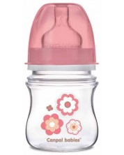 Biberon anticolici Canpol - Newborn Baby, 120 ml, roz -1