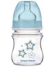 Biberon anticolici Canpol - Newborn Baby, 120 ml, albastru -1