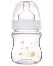 Biberon anticolici Canpol - Newborn Baby, 120 ml, bej -1