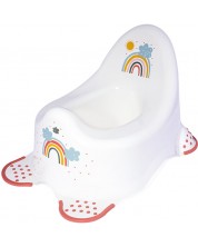 Oliță anatomică pentru copii Lorelli - Rainbow, White New -1