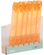 Textmarker cu doua capete APLI Candy - Portocaliu neon