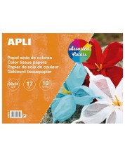 Bloc APLI - Hartie servetel, 10 file, diferite culori -1
