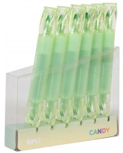 Textmarker cu doua capete APLI Candy - Verde neon -1