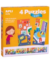 Puzzle-joc de asociere APLI - In casa
