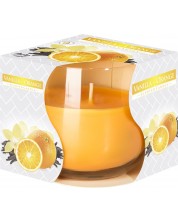 Lumânări parfumate cu lumină de ceai Bispol Aura - Vanilie și portocală -1