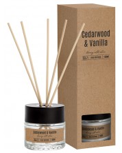 Odorizant cu bețișoare Bispol - Cedarwood & Vanilla, 50 ml -1