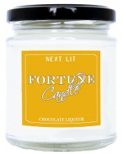 Lumanare parfumata cu mesaj Next Lit Fortune Candle - Lichior de ciocolata, in engleza -1
