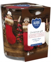 lumânare parfumată într-o cană Bispol Aura - Christmas Gift, 100 g