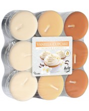 Lumânări parfumate de ceai Bispol Aura - Vanilla Cupcake, 18 bucăți -1