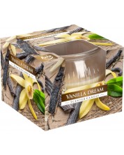 Lumânare parfumată Bispol Aura - Vanilla Dream, 80 g