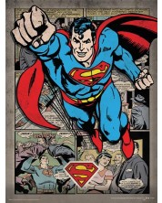 Tablou Art Print Pyramid DC Comics: Superman - Comic Montage -1